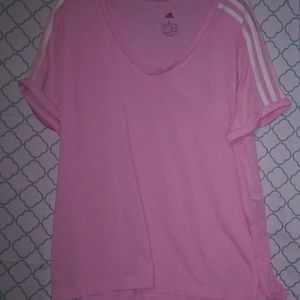Adidas women v neck tee